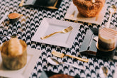 4.5 In. Black Square Plates | 600 Count